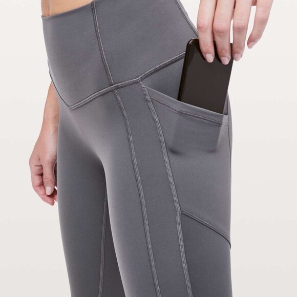 Lululemon All The Right Places Crop II 23" High Rise Gray - Size 4 - Picture 3 of 11